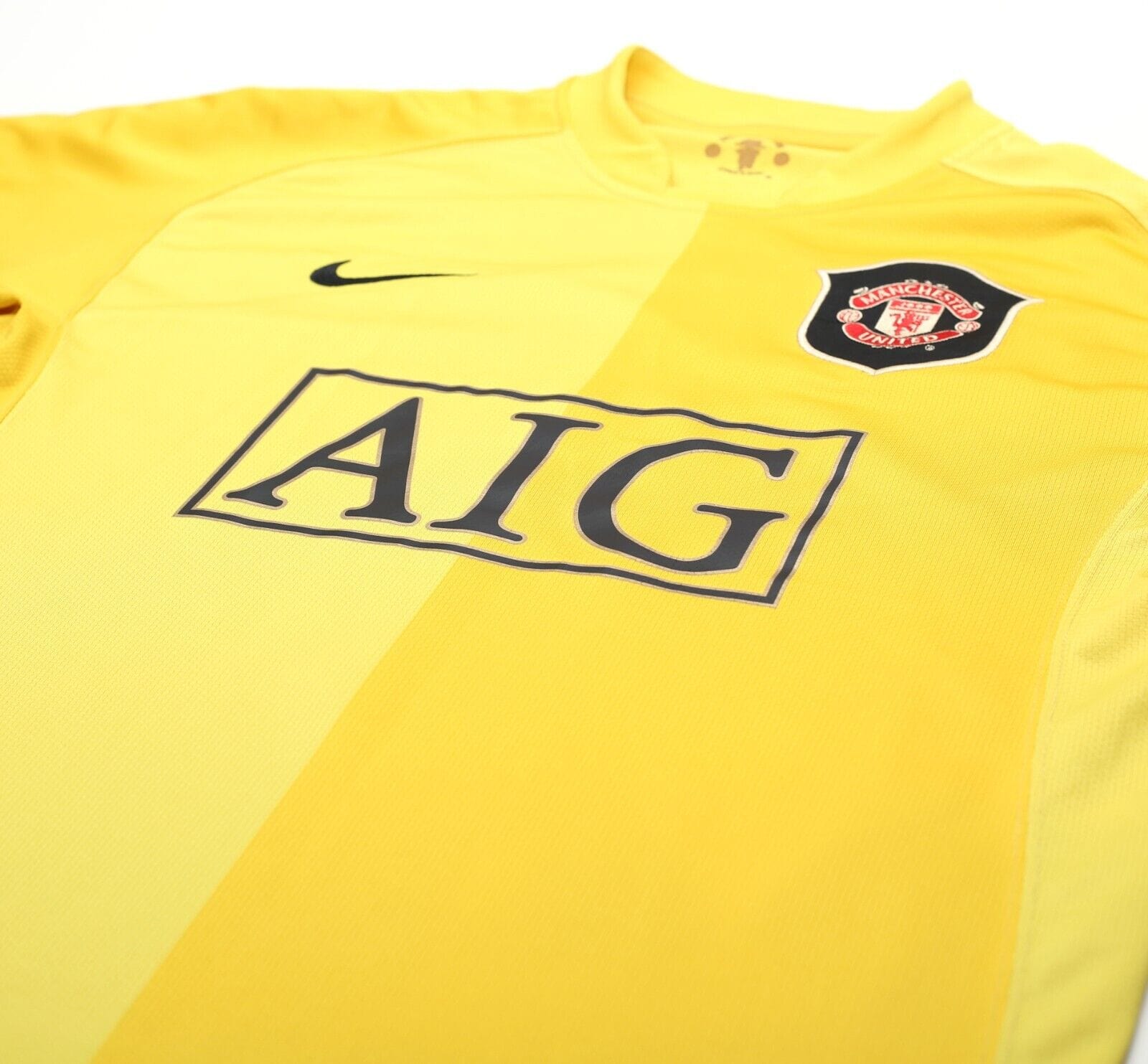 2006/07 VAN DER SAR #1 Manchester United Vintage Nike GK Football Shirt (M)