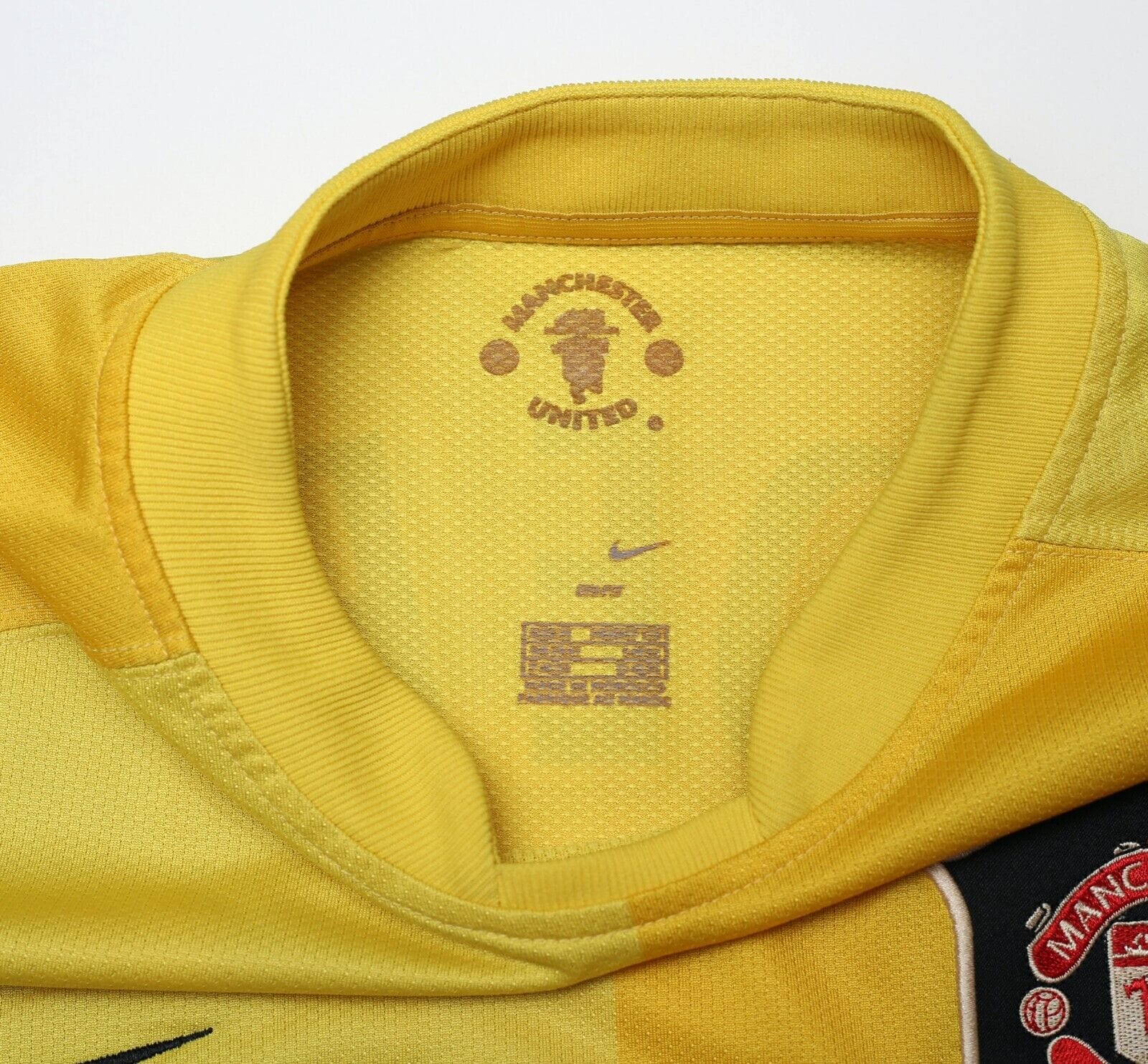 2006/07 VAN DER SAR #1 Manchester United Vintage Nike GK Football Shirt (M)