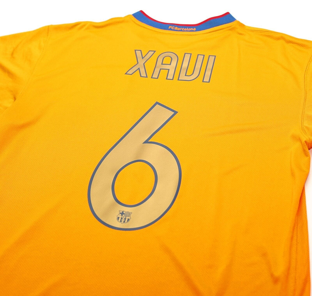 2006/07 XAVI #6 Barcelona Vintage Nike Away Football Shirt Jersey (L)