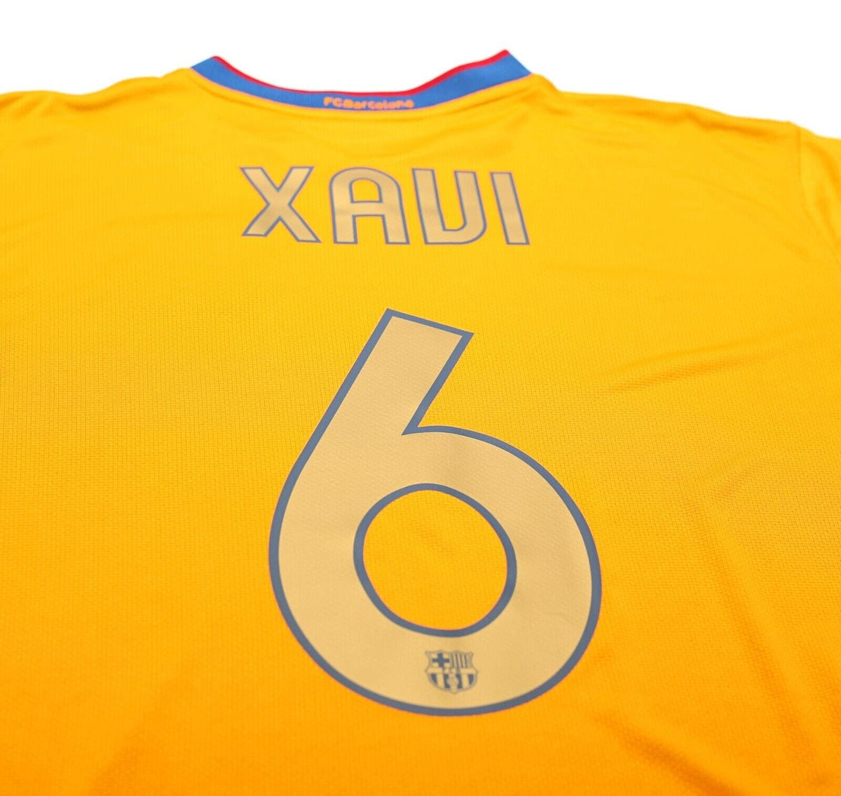 2006/07 XAVI #6 Barcelona Vintage Nike Away Football Shirt Jersey (L)