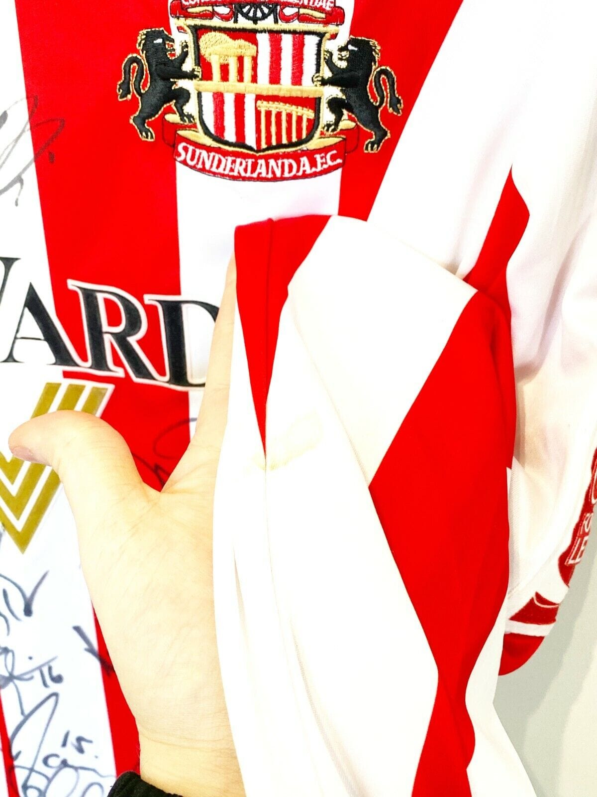 2006/07 YORKE #34 Sunderland Vintage Lonsdale Football Shirt (XL) Signed Issued