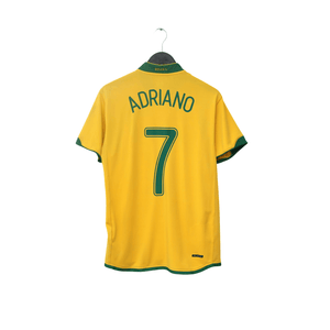 2006/08 Adriano #7 Brazil Vintage Nike Home Football Shirt (M) World Cup 06
