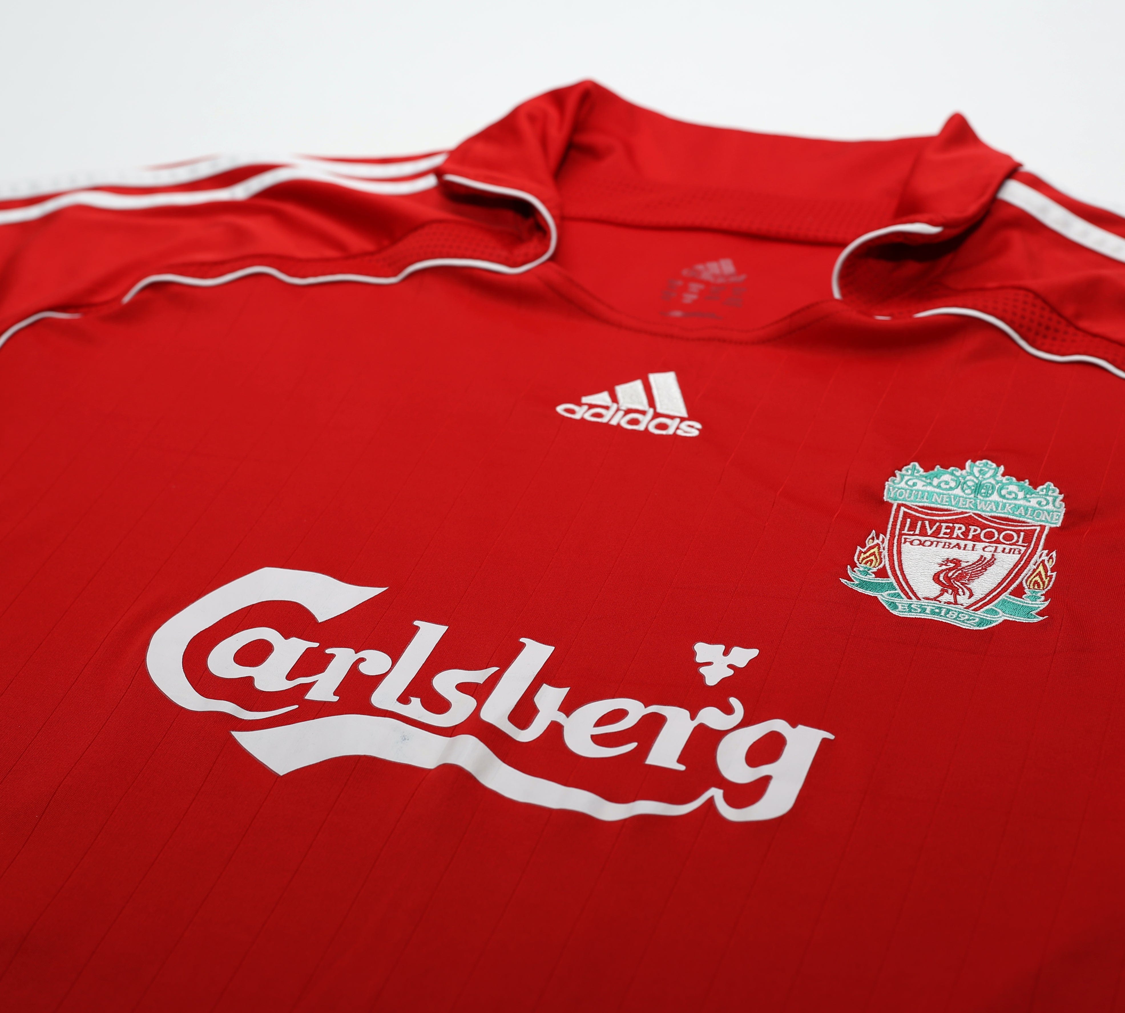 2006/08 ALONSO #14 Liverpool Vintage adidas Home Football Shirt (XXL)