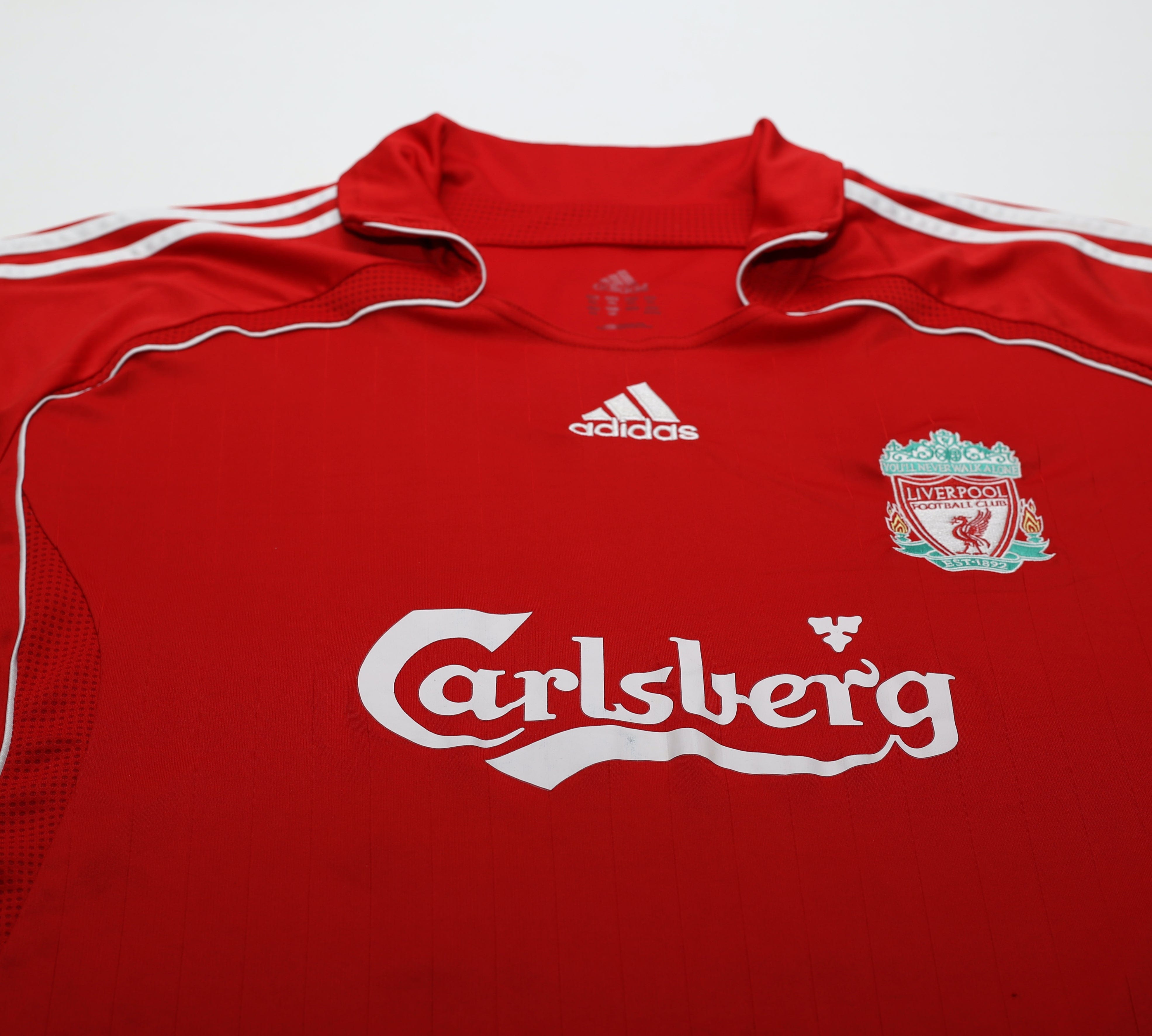 2006/08 ALONSO #14 Liverpool Vintage adidas Home Football Shirt (XXL)