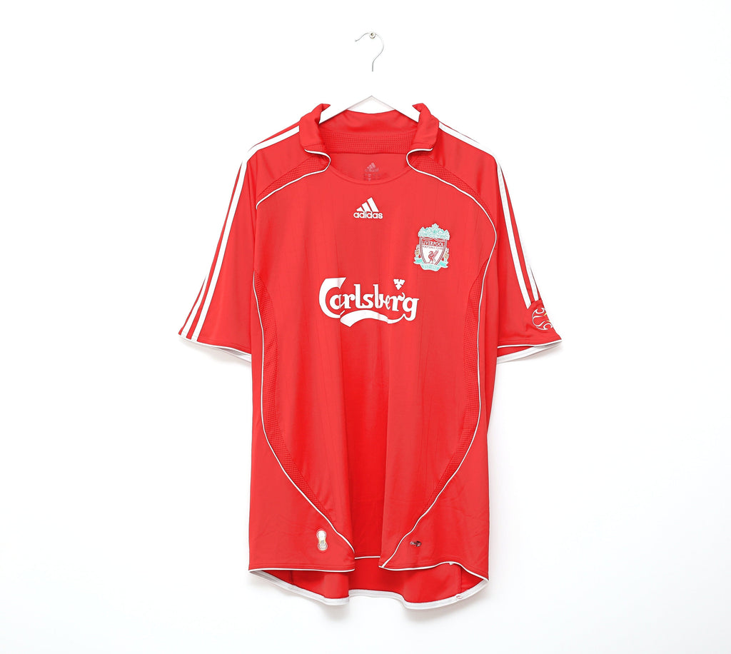 2006/08 ALONSO #14 Liverpool Vintage adidas Home Football Shirt (XXL)