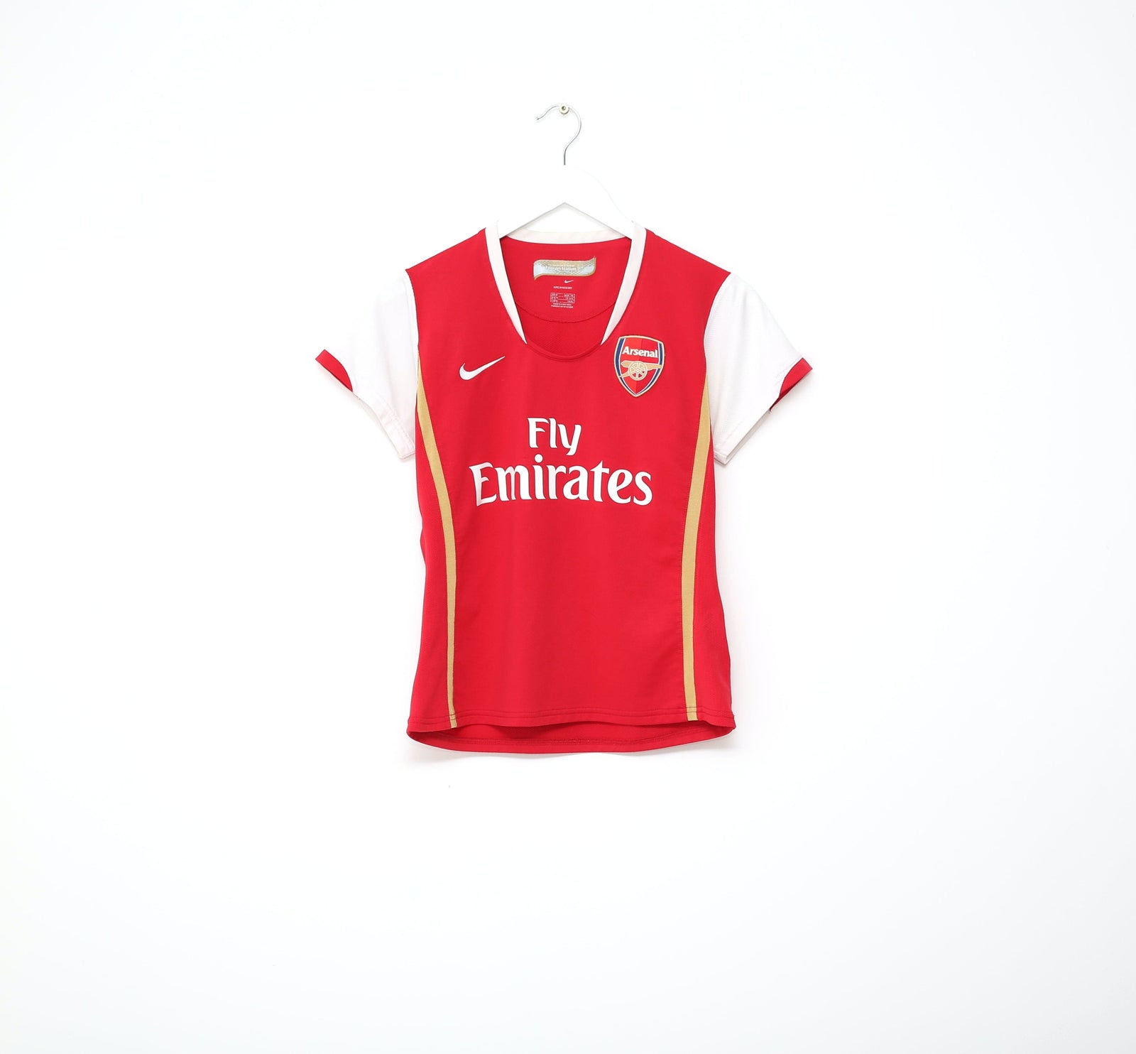 2006/08 ARSENAL Women's Vintage Nike Home Football Shirt Jersey (M)