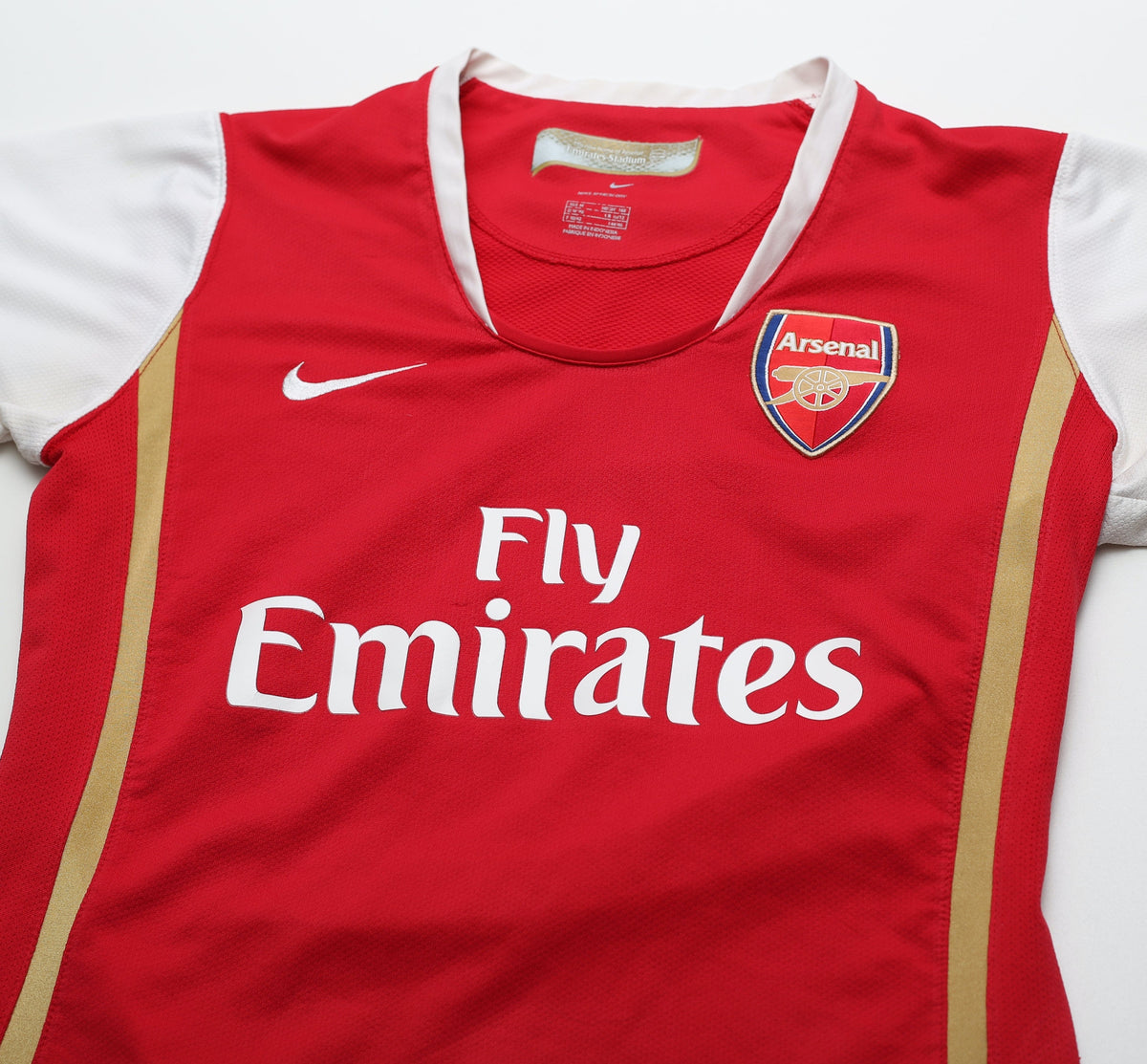 2006/08 ARSENAL Women's Vintage Nike Home Football Shirt Jersey (M)