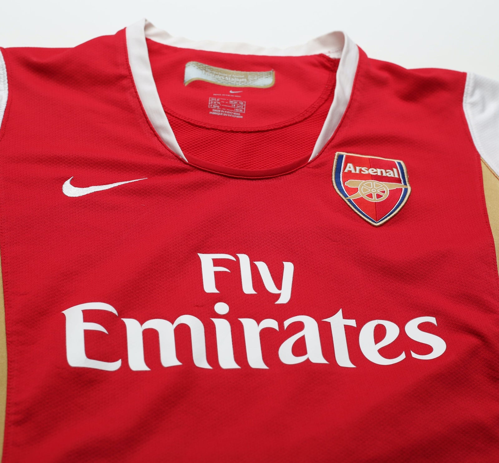 2006/08 ARSENAL Women's Vintage Nike Home Football Shirt Jersey (M)