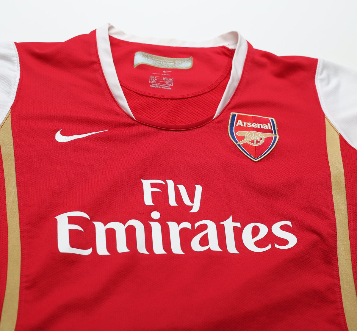 2006/08 ARSENAL Women's Vintage Nike Home Football Shirt Jersey (M)