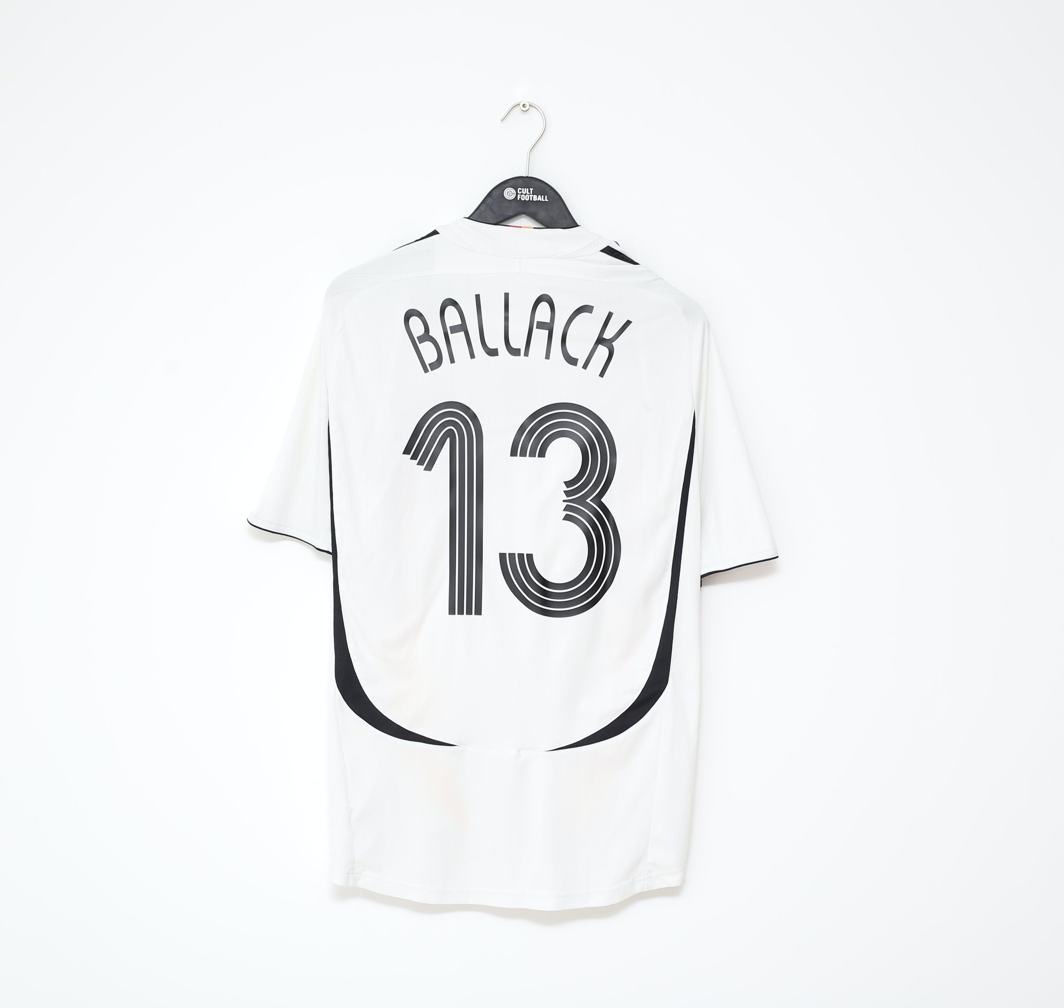 2006/08 BALLACK #13 Germany Vintage adidas WC 06 Home Football Shirt J