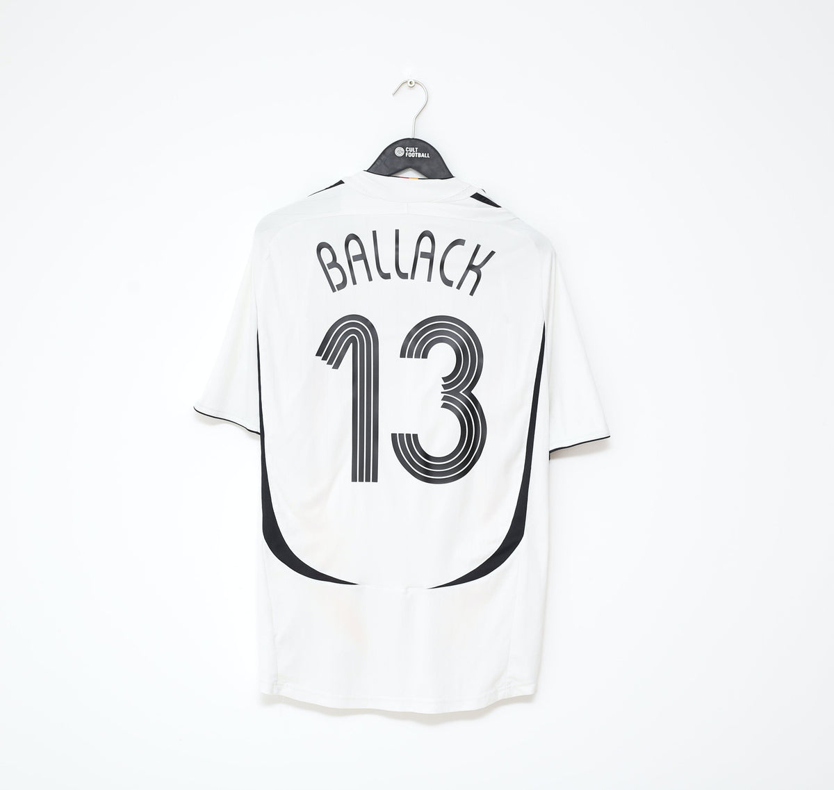 2006/08 BALLACK #13 Germany Vintage adidas WC 06 Home Football Shirt Jersey (L)