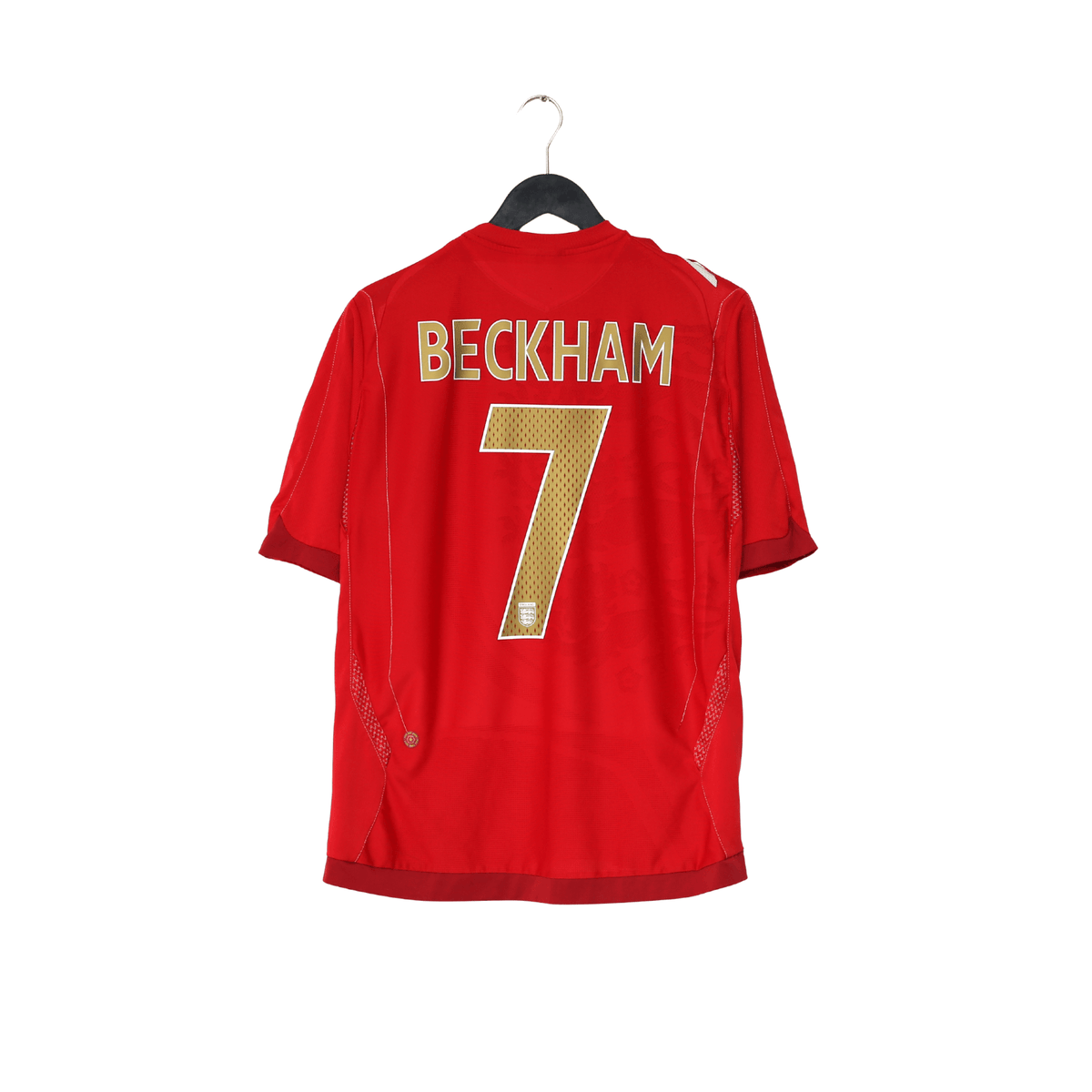 2006/08 BECKHAM #7 England Vintage Umbro Away Football Shirt (L)
