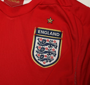 2006/08 BECKHAM #7 England Vintage Umbro Away Football Shirt (L)