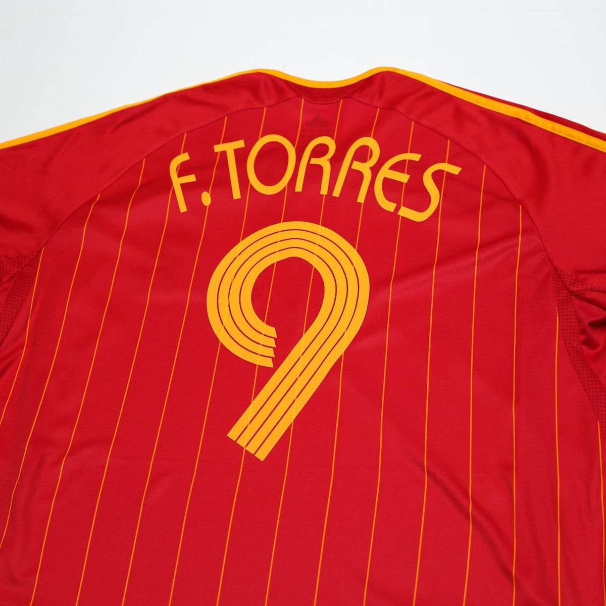 2006/08 F. Torres #9 Spain Vintage adidas Home Football Shirt (L) World Cup 2006