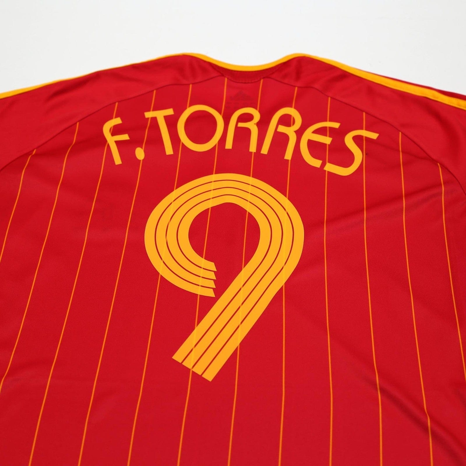 2006/08 F. Torres #9 Spain Vintage adidas Home Football Shirt (L) World Cup 2006