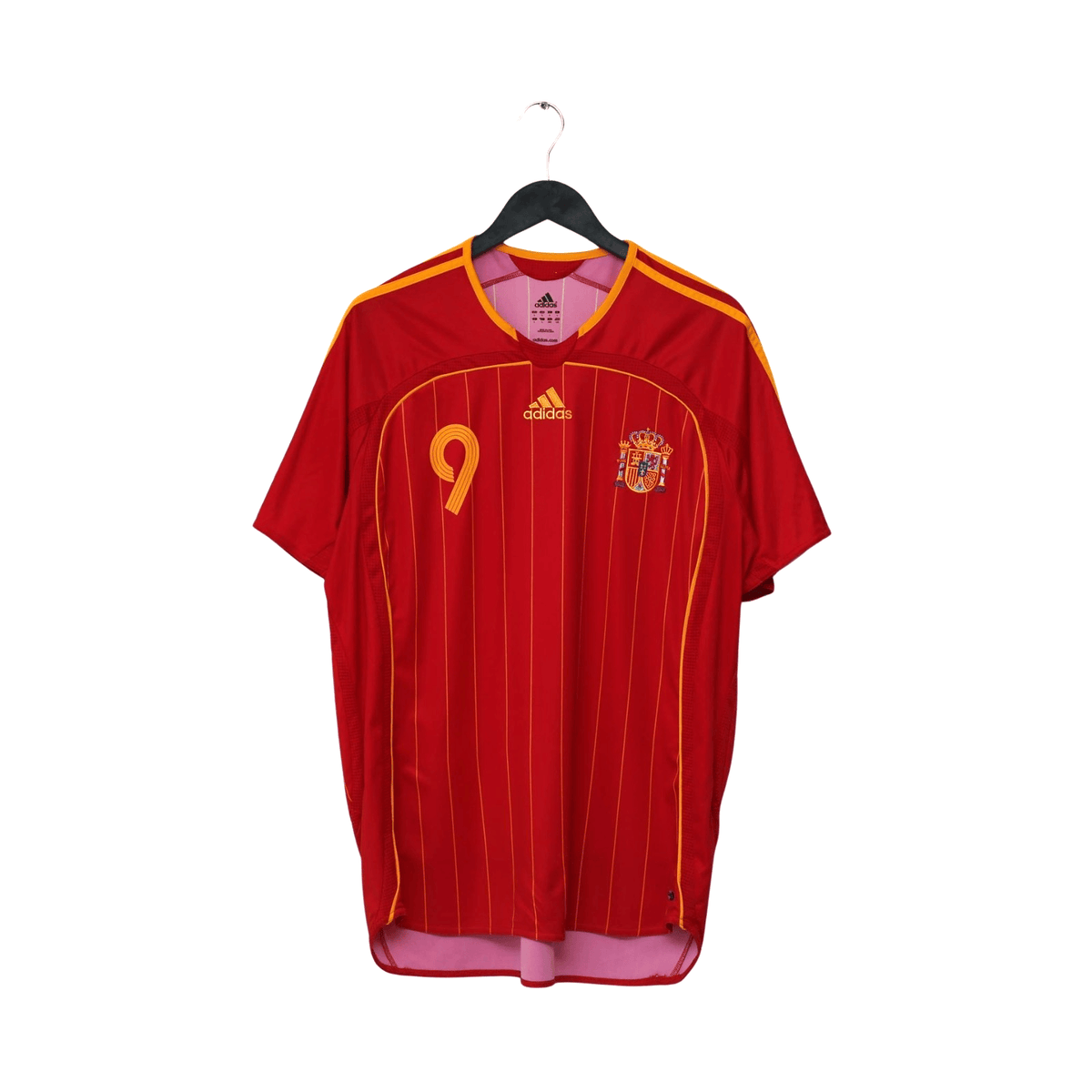 2006/08 F. Torres #9 Spain Vintage adidas Home Football Shirt (L) World Cup 2006