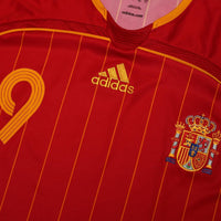 2006/08 F. Torres #9 Spain Vintage adidas Home Football Shirt (L) World Cup 2006