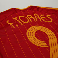 2006/08 F. Torres #9 Spain Vintage adidas Home Football Shirt (L) World Cup 2006