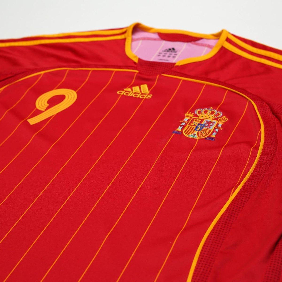 2006/08 F. Torres #9 Spain Vintage adidas Home Football Shirt (L) World Cup 2006