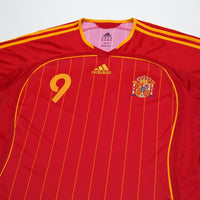 2006/08 F. Torres #9 Spain Vintage adidas Home Football Shirt (L) World Cup 2006