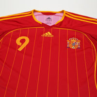 2006/08 F. Torres #9 Spain Vintage adidas Home Football Shirt (L) World Cup 2006