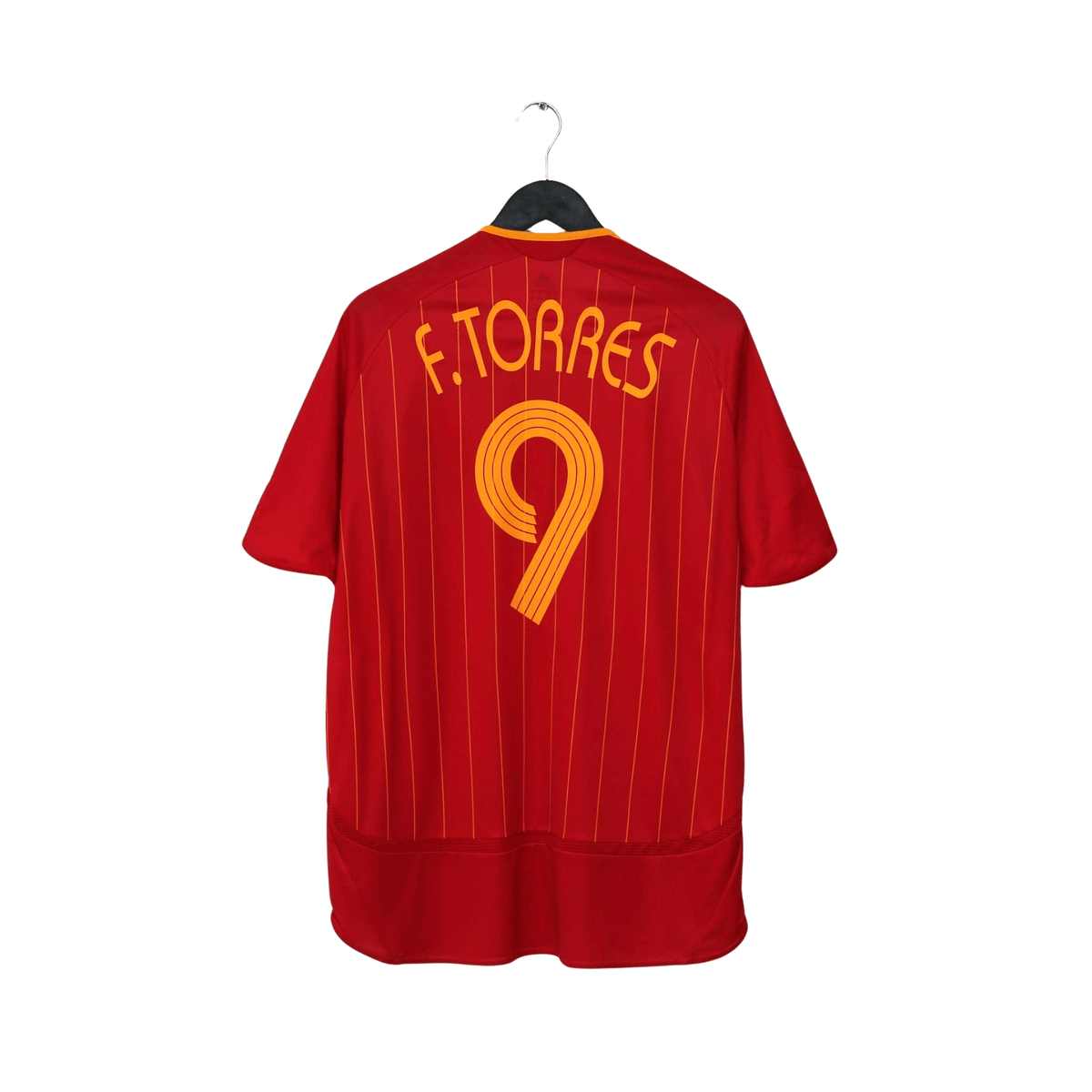 2006/08 F. Torres #9 Spain Vintage adidas Home Football Shirt (L) World Cup 2006