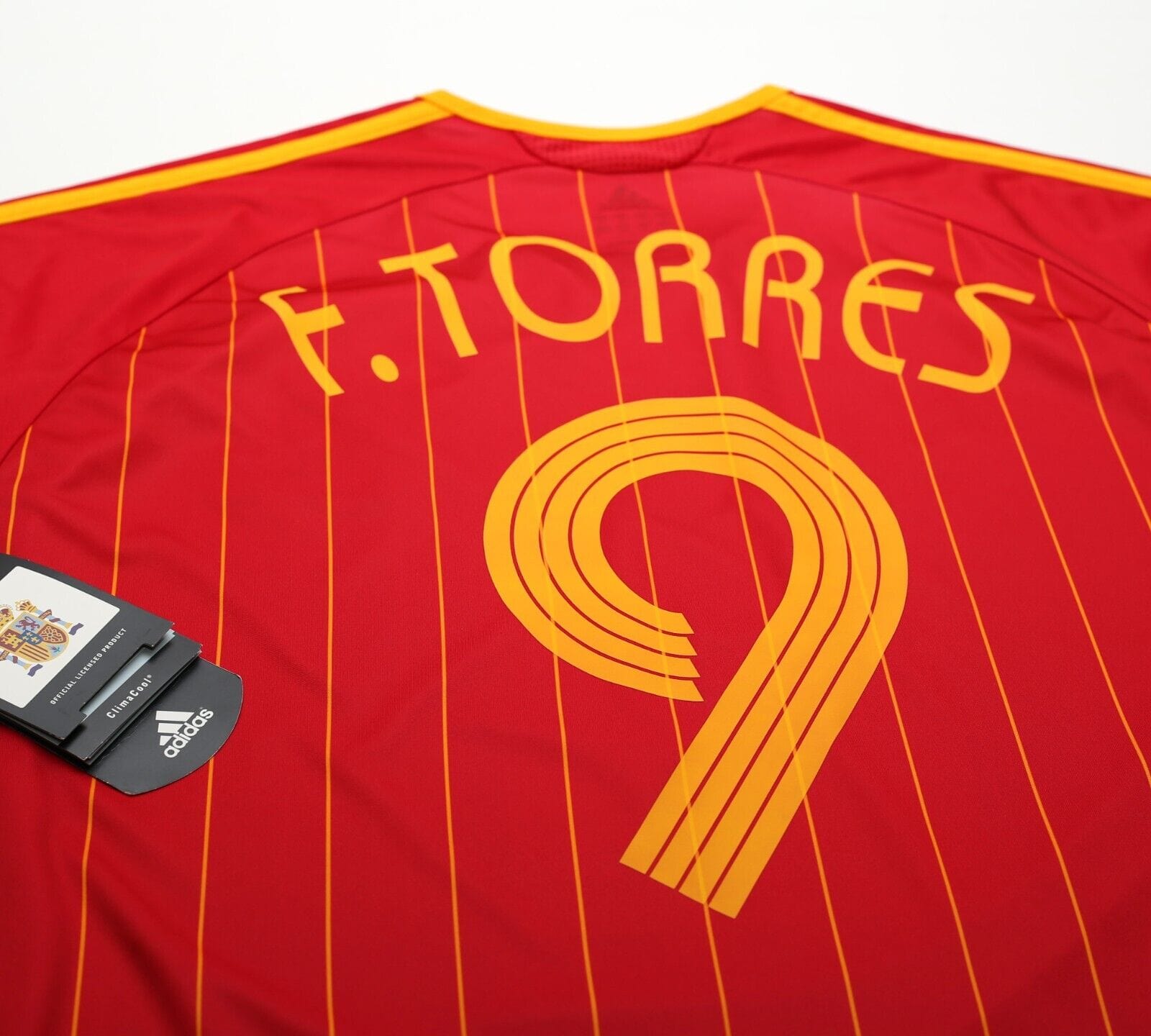 2006/08 F. TORRES #9 Spain Vintage adidas Home Football Shirt (XL) BNWT