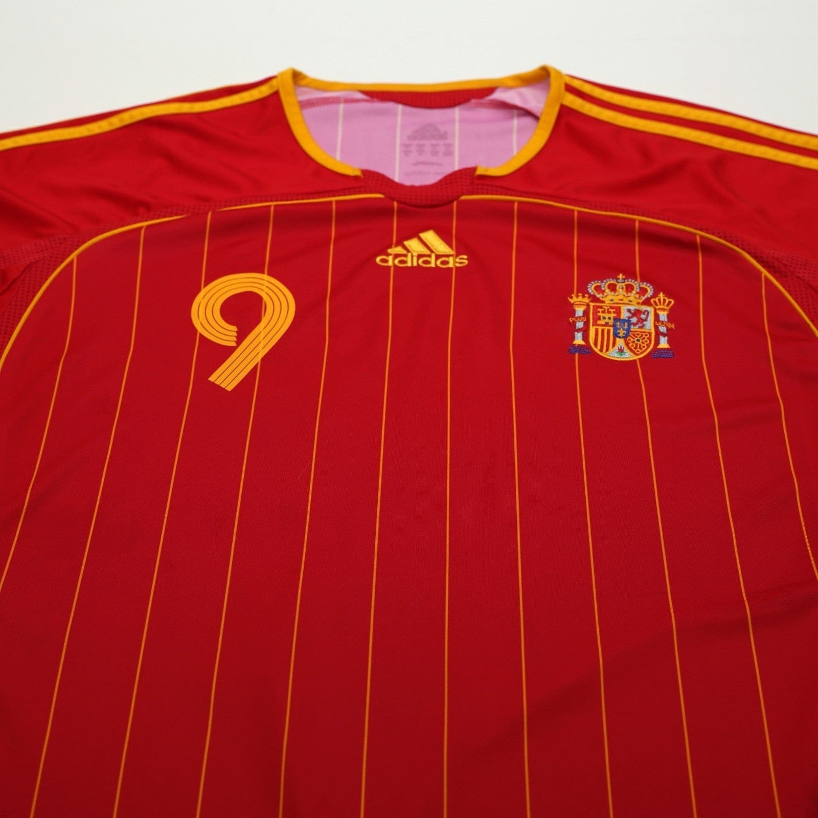 2006/08 F. Torres #9 Spain Vintage adidas Home Football Shirt XL