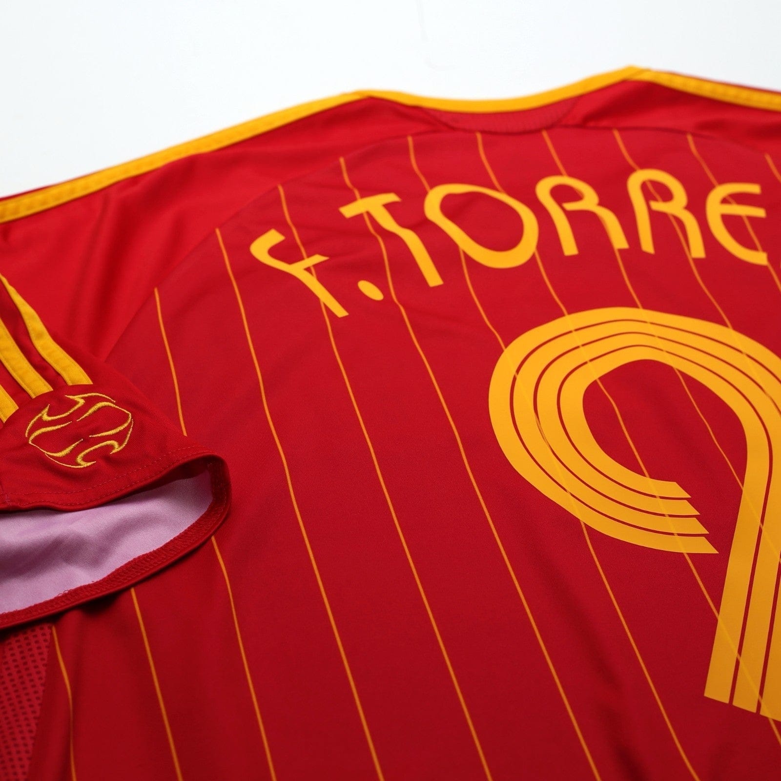 2006/08 F. Torres #9 Spain Vintage adidas Home Football Shirt XL World Cup 2006