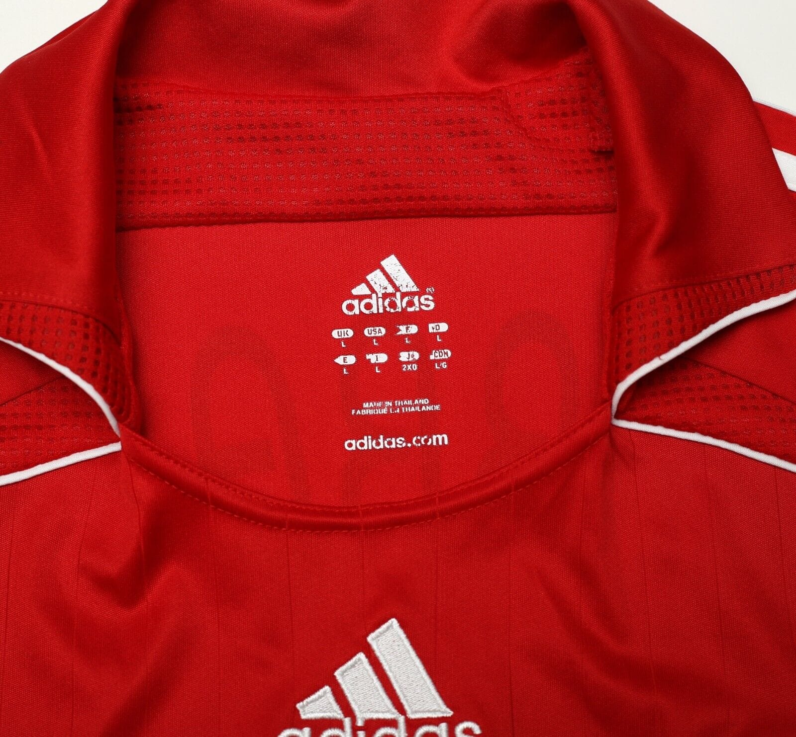 2006/08 GERRARD #8 Liverpool Vintage adidas Home Football Shirt Jersey (L)