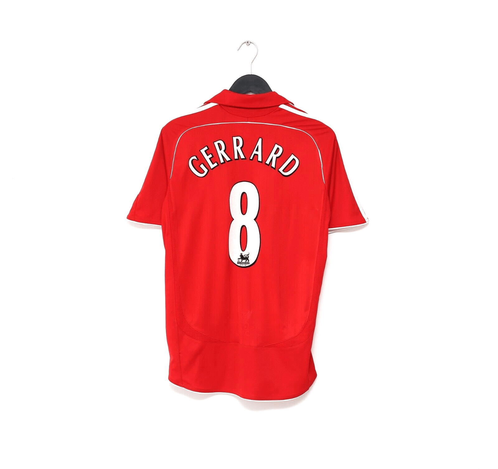 2006/08 GERRARD #8 Liverpool Vintage adidas Home Football Shirt (S)