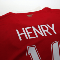 2006/08 Henry #14 Arsenal Vintage Nike European Home Football Shirt (L)