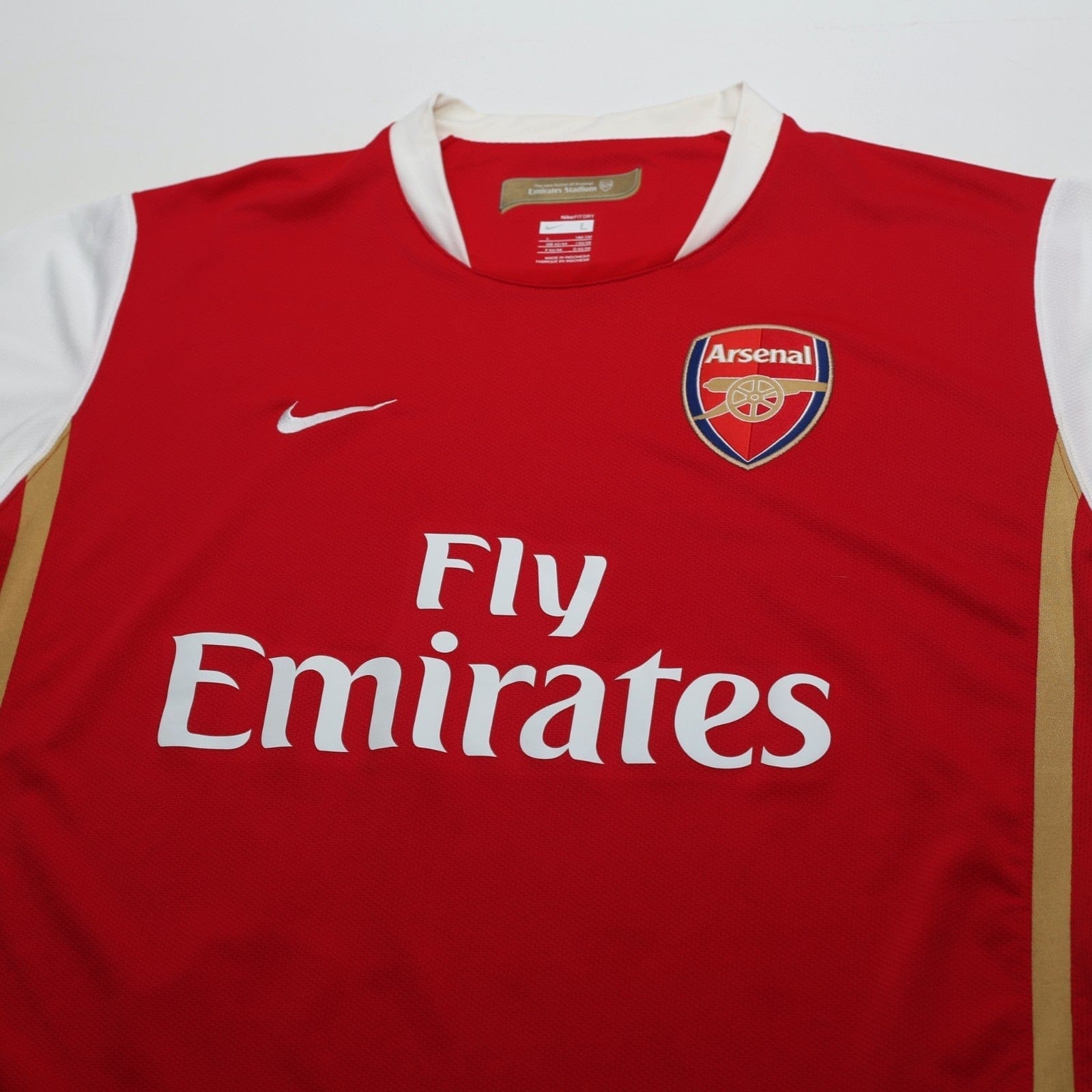 2006/08 Henry #14 Arsenal Vintage Nike European Home Football Shirt (L)