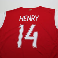 2006/08 Henry #14 Arsenal Vintage Nike European Home Football Shirt (L)