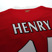 2006/08 Henry #14 Arsenal Vintage Nike Home Football Shirt (S)