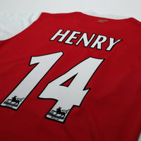 2006/08 Henry #14 Arsenal Vintage Nike Home Football Shirt (S)