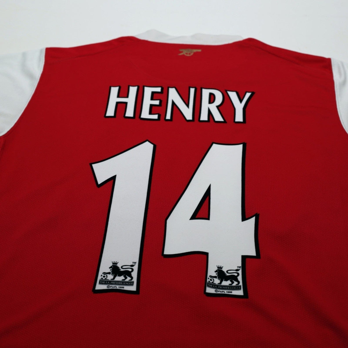 2006/08 Henry #14 Arsenal Vintage Nike Home Football Shirt (S)