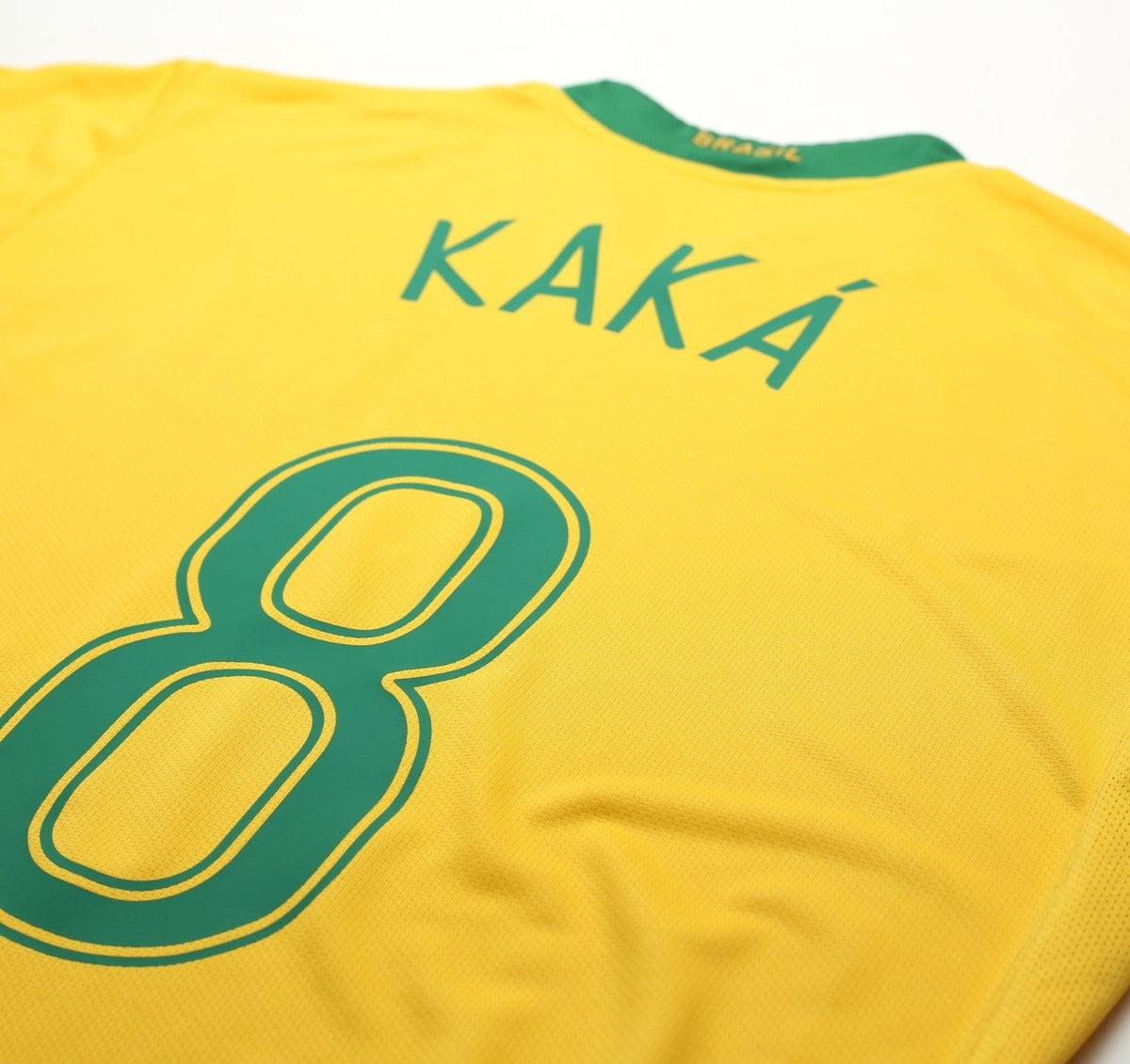2006/08 KAKA #8 Brazil Vintage Nike World Cup 06 Home Football Shirt (L)