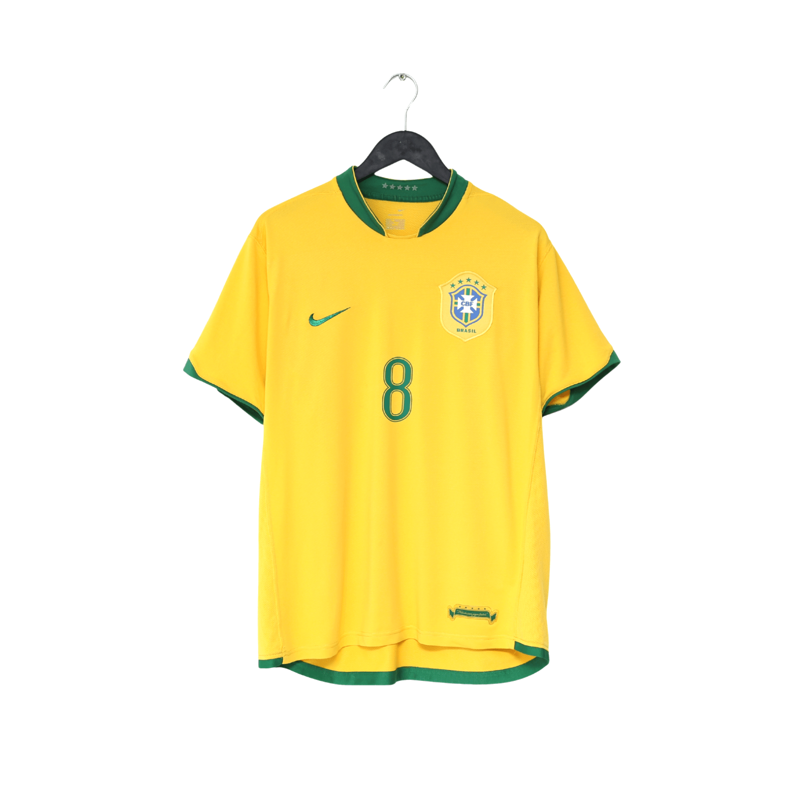 2006/08 KAKA #8 Brazil Vintage Nike World Cup 06 Home Football Shirt (L)