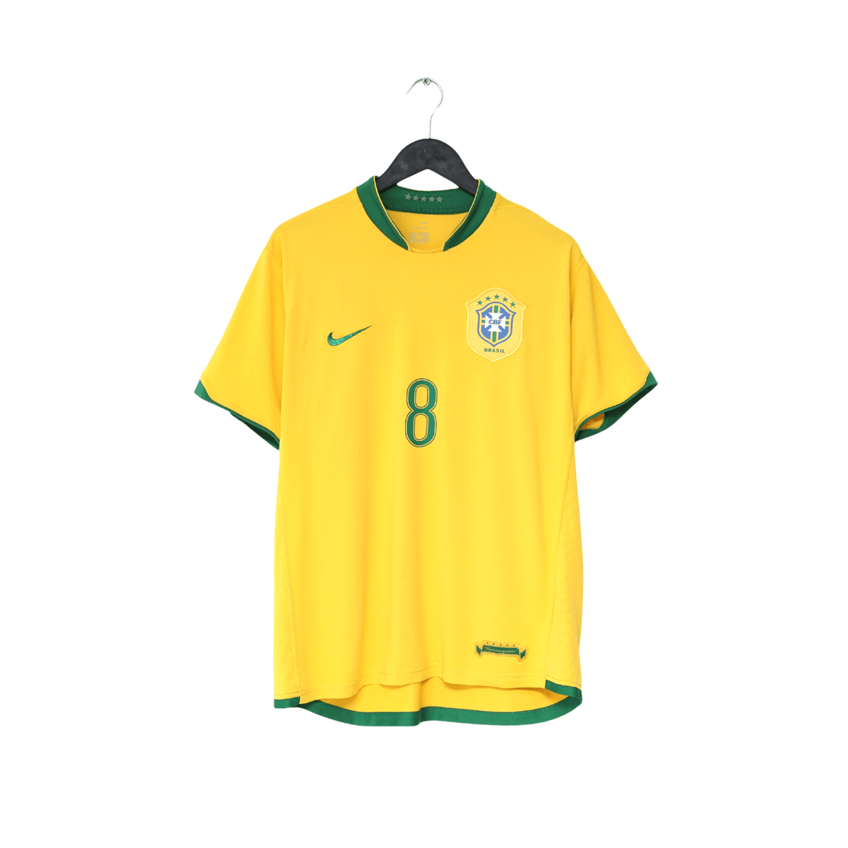 2006/08 KAKA #8 Brazil Vintage Nike World Cup 06 Home Football Shirt (L)