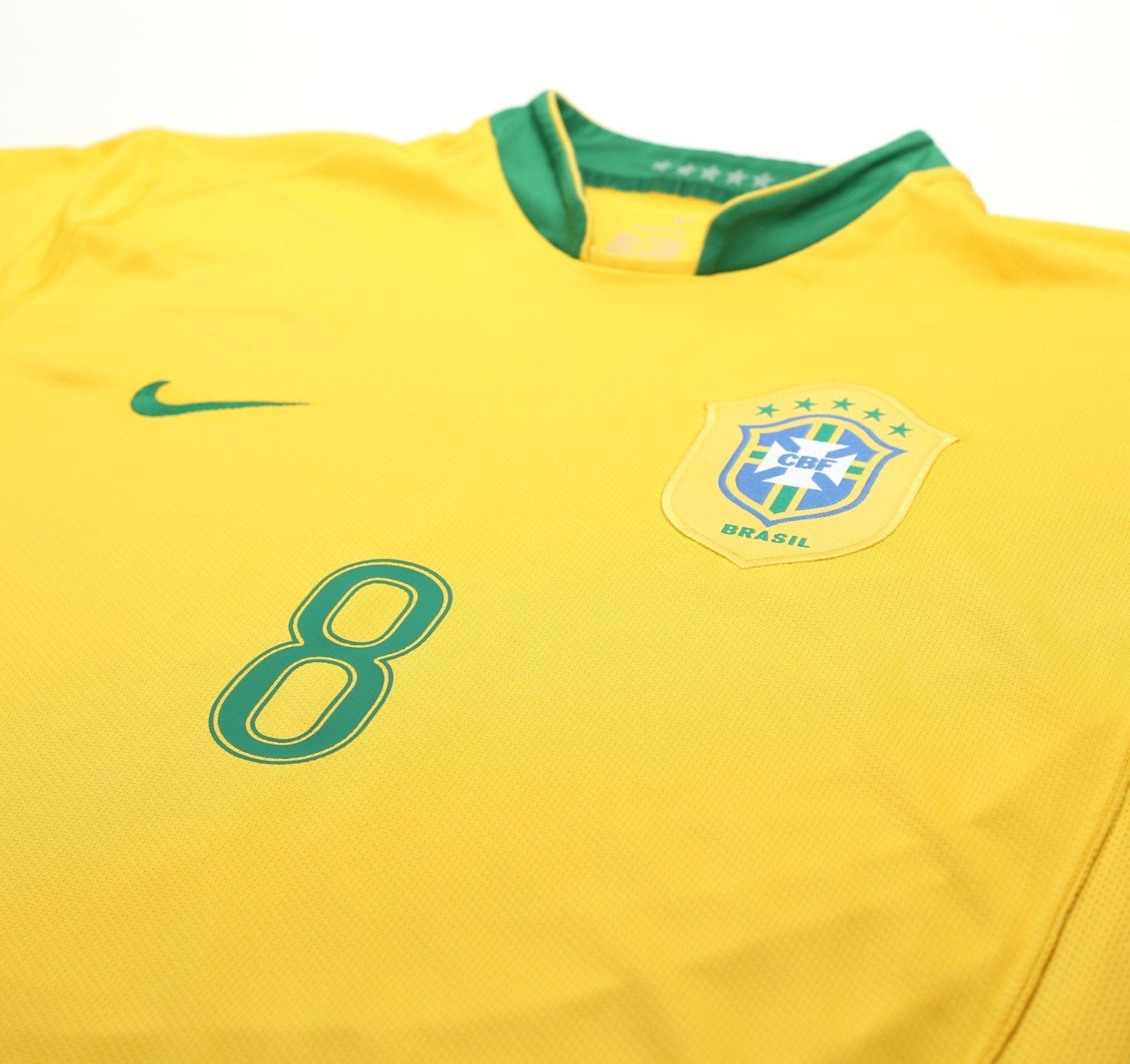 2006/08 KAKA #8 Brazil Vintage Nike World Cup 06 Home Football Shirt (L)