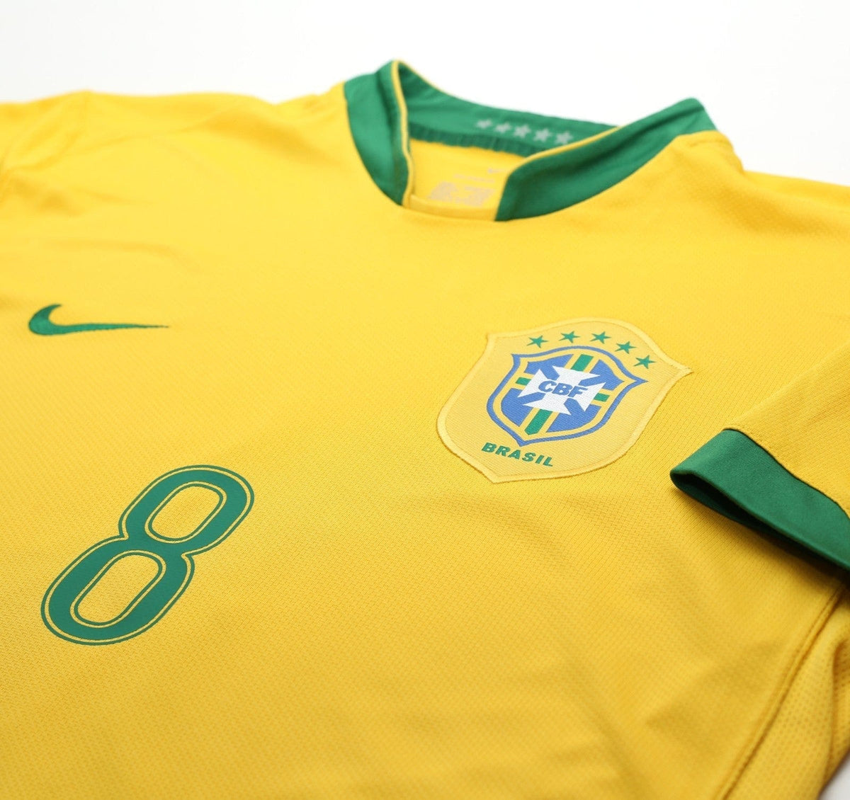 2006/08 KAKA #8 Brazil Vintage Nike World Cup 06 Home Football Shirt (L)