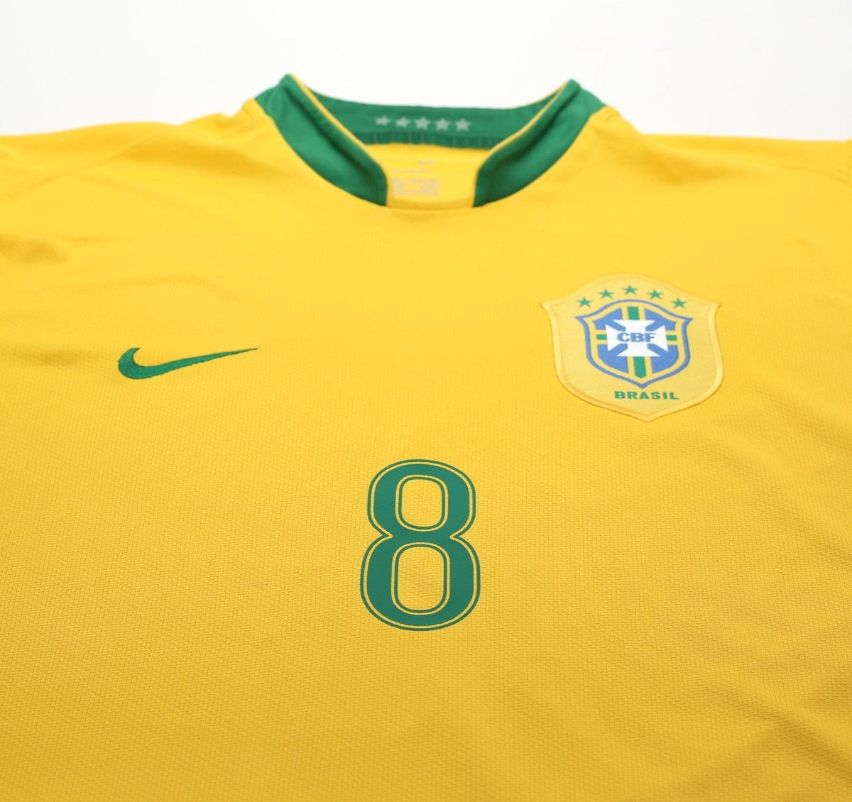 2006/08 KAKA #8 Brazil Vintage Nike World Cup 06 Home Football Shirt (L)