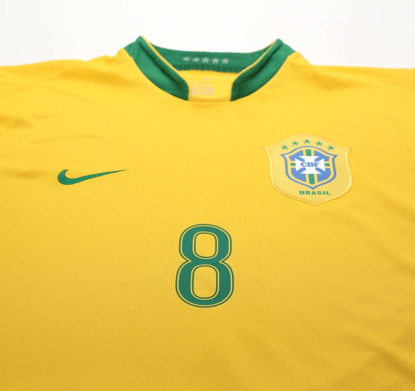 2006/08 KAKA #8 Brazil Vintage Nike World Cup 06 Home Football Shirt (L)
