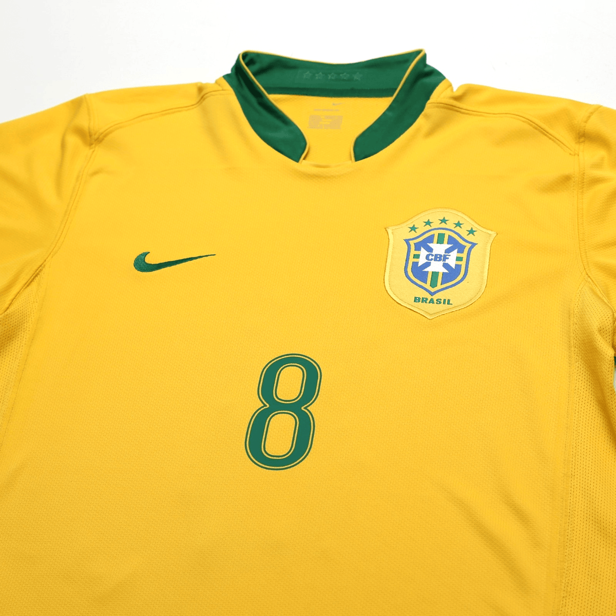 2006/08 Kaka #8 Brazil Vintage Nike World Cup 06 Home Football Shirt (M)