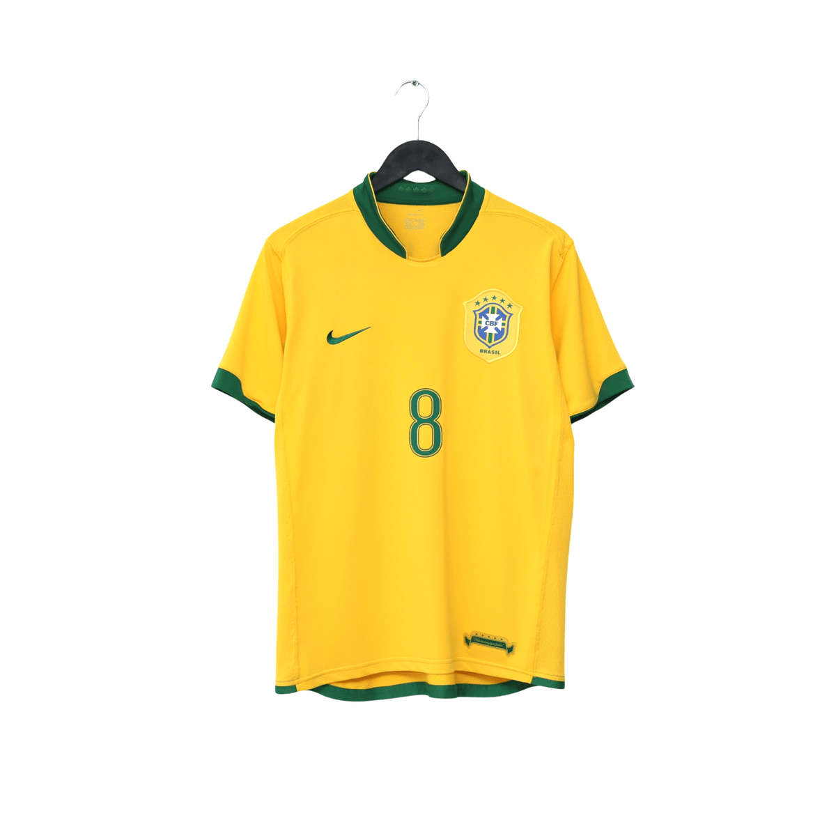 2006/08 Kaka #8 Brazil Vintage Nike World Cup 06 Home Football Shirt (M)