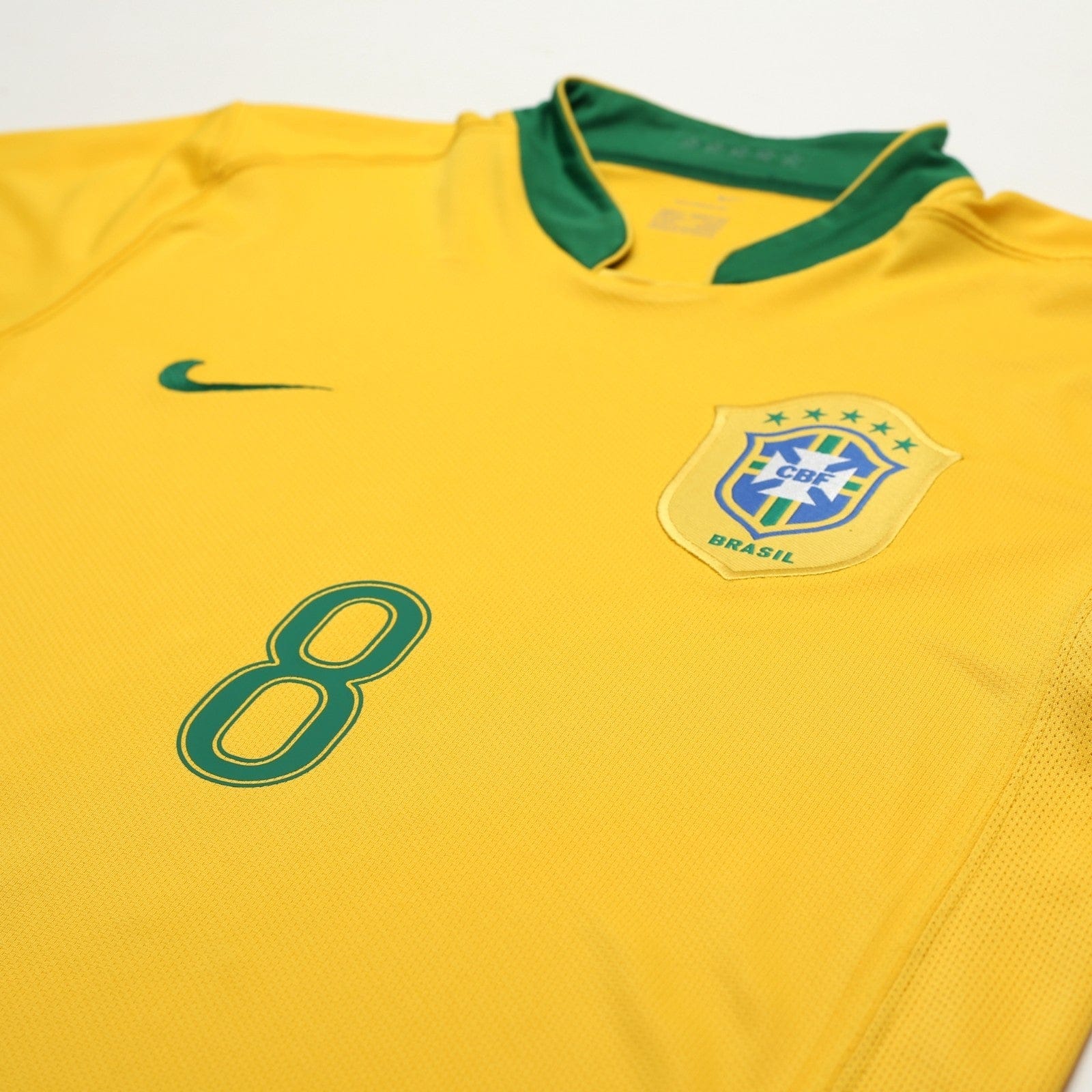 2006/08 Kaka #8 Brazil Vintage Nike World Cup 06 Home Football Shirt (M)