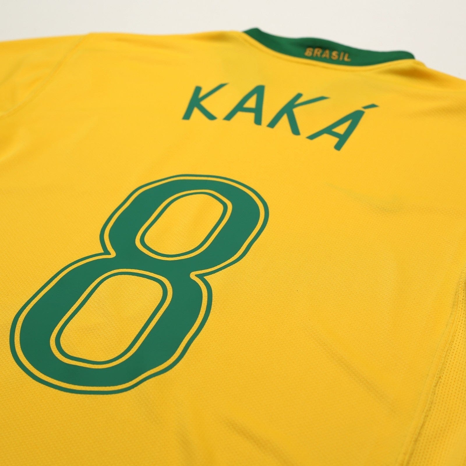 2006/08 Kaka #8 Brazil Vintage Nike World Cup 06 Home Football Shirt (M)