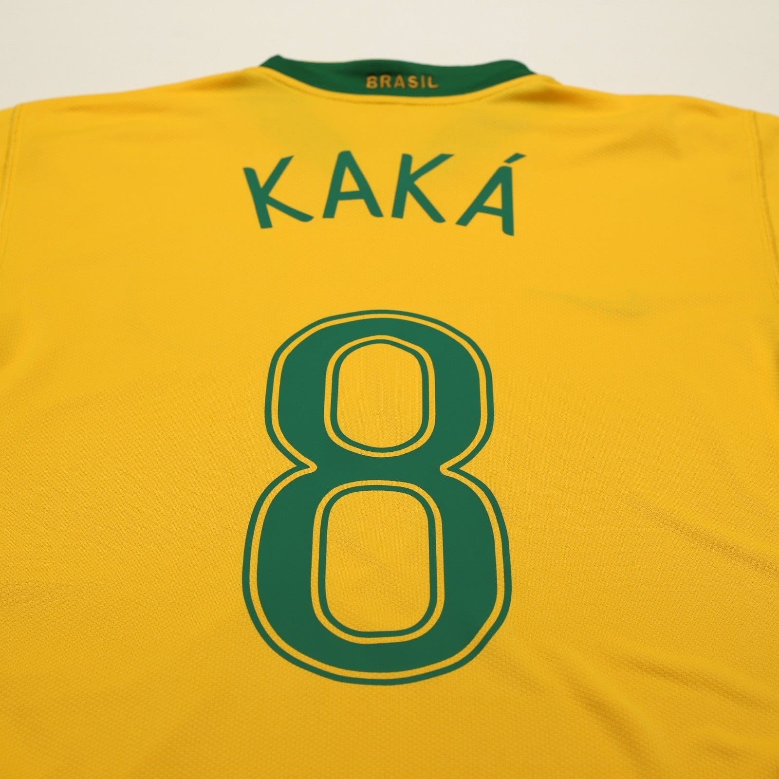 2006/08 Kaka #8 Brazil Vintage Nike World Cup 06 Home Football Shirt (M)