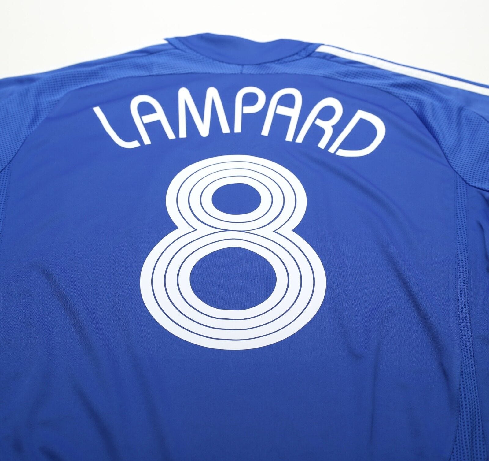 2006/08 LAMPARD #8 Chelsea Vintage adidas UCL Home Football Shirt Jersey (M)